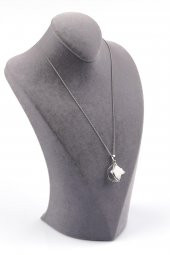 Kristal Kuvars Doğal Taş Merkaba Kolye thumbnail 2