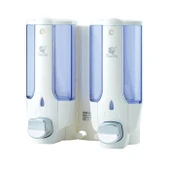 Omnipazar Xinda ZYQ138SB Sıvı Sabun ve Şampuan Dispenseri 2'li Beyaz 2x380 ml - 1