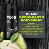 Axe Erkek Deodorant & Bodyspray Black 48 Saat Etkileyici Koku 150 Ml X3 - 8