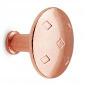 Baklavalı Düğme Çekmece Dolap Kapak Kulpu Kulbu Bakır Metal Kulp - 1