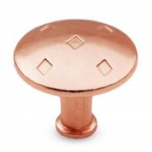 Baklavalı Düğme Çekmece Dolap Kapak Kulpu Kulbu Bakır Metal Kulp - 2