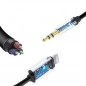 Tonex AX-02 Lightning to 3.5mm Audio AUX Ses Kablosu Siyah - 3
