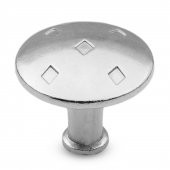 Baklavalı Düğme Çekmece Dolap Kapak Kulpu Kulbu Krom Metal Kulp thumbnail 2