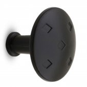 Baklavalı Düğme Çekmece Dolap Kapak Kulpu Mat Siyah Metal Kulp thumbnail 1