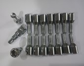 Allen-12 Başlı Krom Kaplı Bijon M12X1.25. DİŞ=28 MM TAM BOY 55 MM - 1