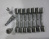 Allen-12 Başlı Krom Kaplı Bijon M12X1.25. DİŞ=28 MM TAM BOY 55 MM - 1