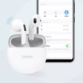 Tonex TX-440 TWS Kablosuz Kulak İçi Bluetooth Kulaklık - Beyaz - 4