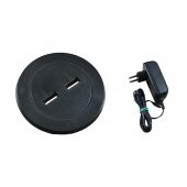 Masa Oturma Grubu için Mini Usb Şarj Cihazı Siyah Adaptör Dahil - 1