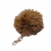 Cappuccino Renk Peluş Ponpon Anahtarlık  979 - 1