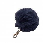 Lacivert Renk Peluş Ponpon Anahtarlık   978 - 1
