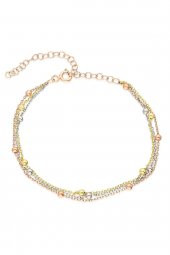 Kadın Üçlü Zincir Top Model Bileklik - 271 thumbnail 5