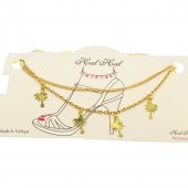 Altın Renk Uzatma Ve Kesme Palmiye Zincir Halhal - 1899 - 1