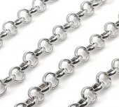 Gümüş Kaplama Gemici Doc Zincir Kolye - 317 - 2