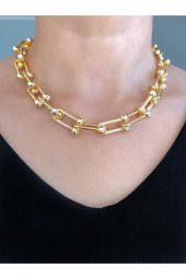 Kadın Blanca Tiffany Gold Zincir Kolye - 190 - 1