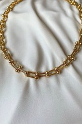 Kadın Blanca Tiffany Gold Zincir Kolye - 190 - 3