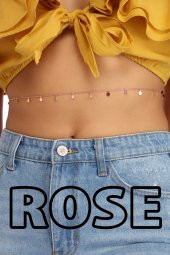 Kadın Made For Sun Pullu Bel Zinciri Vücut Takısı Rose - 414 - 1