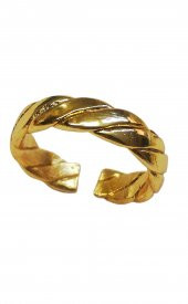 Kadın Altın Renk Kalın Burgu Yüzük - 405 - 1