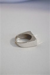 Kadın Amour Yazılı Gümüş Renk Ayarlanabilir Yüzük - 440 - 4