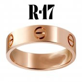 Kartier Düz Yüzük Rose Renk 17 Numara - 557 - 1
