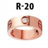 Kartier Taşlı Yüzük Rose Renk 20 Numara - 549 - 1