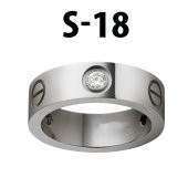 Kartier Taşlı Yüzük Silver Renk 18 Numara - 551 - 1