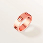 Kartier Taşlı Yüzük Rose Renk 18 Numara - 547 - 4