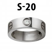Kartier Taşlı Yüzük Silver Renk 20 Numara - 553 - 1