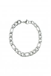 Unisex Aralıklı Şavin Figaro Silver Alaşım Bileklik - 179 - 2