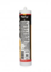 Hatfix Silikonize Mastik Beyaz 450Gr - 2