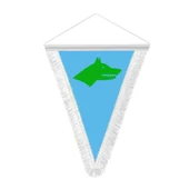 Göktürk Kağanlığı -17 Eski Türk Devleti Bayrağı -Saten Hatıra Üçgen Flama Bayrak - 1