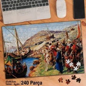 Asil Hobi Fatih Sultan Mehmet Yapboz- Ayak Destekli Çerçeveli 240 Parça Puzzle - 1