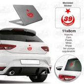 Kırklareli Plaka 39 Ay Yıldız Kırmızı Sticker, Araba, Araç, Etiket, Aksesuar, Tuning, Modifiye, Arma - 1