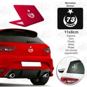 Şırnak Plaka 73 Ay Yıldız Beyaz Sticker, Araba, Araç, Etiket, Aksesuar, Tuning, Modifiye, Arma - 1