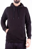 Twister 2732 Siyah Kapüşonlu Erkek Sweatshirt - 2