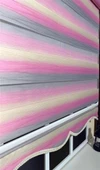 Zebra Stor Perde Pembe Gri Renk Geçişli Etek Dilimli ST 046  Pembe 80 x 200 thumbnail 5