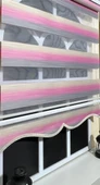 Zebra Stor Perde Pembe Gri Renk Geçişli Etek Dilimli ST 046  Pembe 80 x 200 thumbnail 1