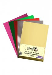 Metalik Aynalı Fon Kartonu 50x70 5 Renk 1 Paket Artlantis Aynalı Metalik Fon Kartonu - 1
