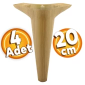 Aspen Lüks Mobilya Kanepe Koltuk Tv Ünitesi Konsol Ayağı Ayakları 20 Cm (4 ADET) - 1