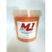 M1 ART Toz Pigment Boya TURUNCU 1.kg -Epoksi Reçine-Poliüretan Reçine-Polyester Reçine-Mum Boyası - 1