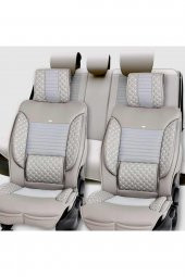 ACKSTRELTGRİ001-279 Hyundai Tuscon Yeni Lüks Deri Oto Koltuk Kılıfı Ön/Arka Set - 1
