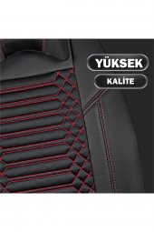ACKSTRP2SYHKRMZEXC001-59 
Fiat Brava Lüks Deri Oto Koltuk Kılıfı Ön/Arka Set EXCLUSİVE Siyah-Kırmızı - 5