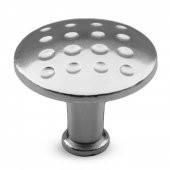 Düğme Noktalı Çekmece Dolap Kapak Kulpu Kulbu Krom Metal Kulp thumbnail 2