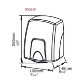 Omnipazar Xinda GSQ150 El Kurutma Makinesi Sensörlü ABS Gövdeli 1500W thumbnail 2