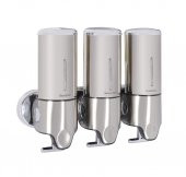 Omnipazar Xinda GS500T Üçlü Manuel Sıvı Sabunluk Paslanmaz Çelik 3x500ml - 1