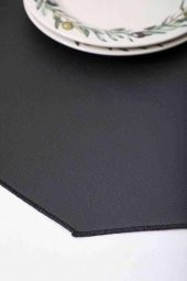 140X40 Deri Runner Siyah - 5