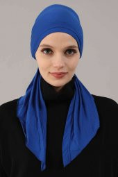 Penye Bandana Saks Mavi - 1