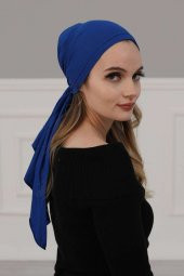Penye Bandana Saks Mavi - 2