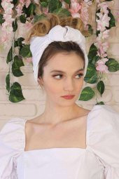 Bandana Saç Bandı Beyaz - 3
