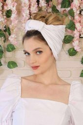 Bandana Saç Bandı Beyaz - 1