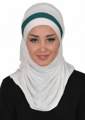 Çift Renkli Bone Fular Set - 1
